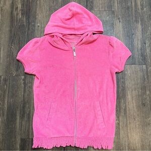 Girls Young USA Short Sleeves Pink Top Size S